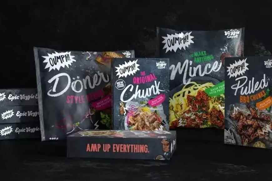 Oufa! Uma marca sueca de comida vegana barata. Esta marca oferece ao mercado produtos alternativos veganos todos os dias.